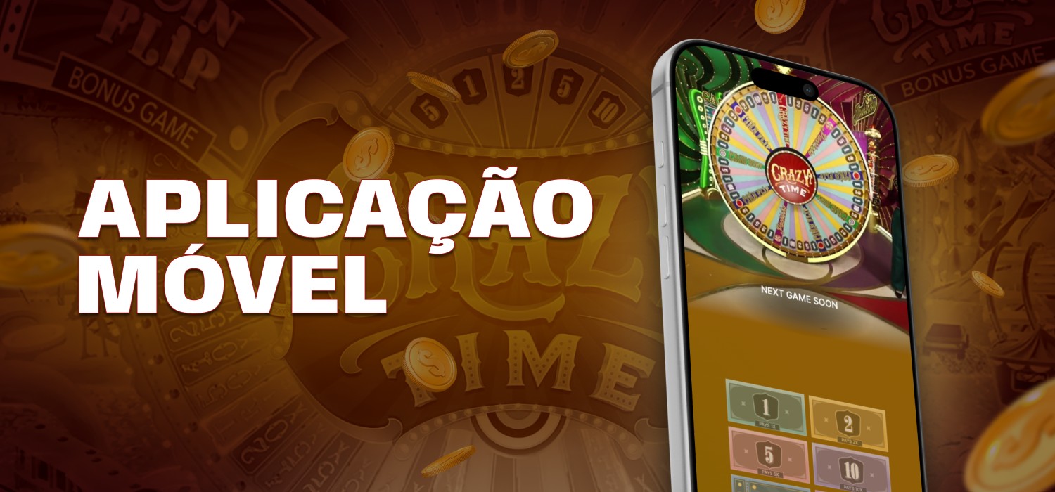 aplicação móvel para Crazy Time 